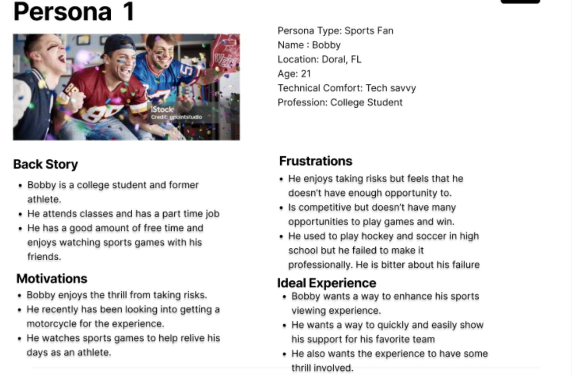 Persona #1
